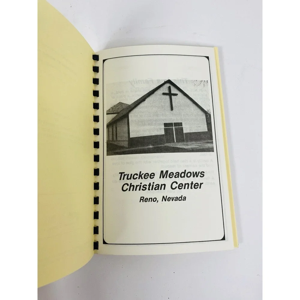 Truckee Meadows Christian Center‎ Cookbook Reno Nevada 1984 Spiral Community